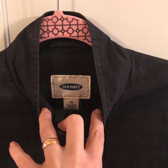 Old Navy Black Short Trench Coat - Picture 11 of 13